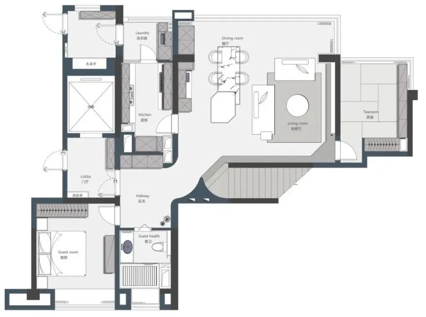 小兩口住躍層還能裝出溫度？細(xì)節(jié)精準(zhǔn)把控詮釋大而不空