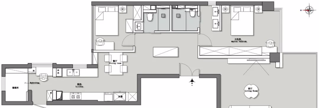 他家長條戶型改造，像不像你的周末宅家藍圖