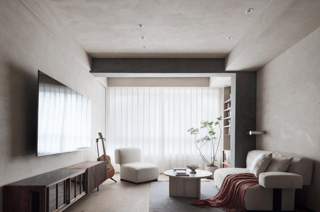 還在通刷大白墻？打破束縛的微水泥，中古家具的官宣底襯