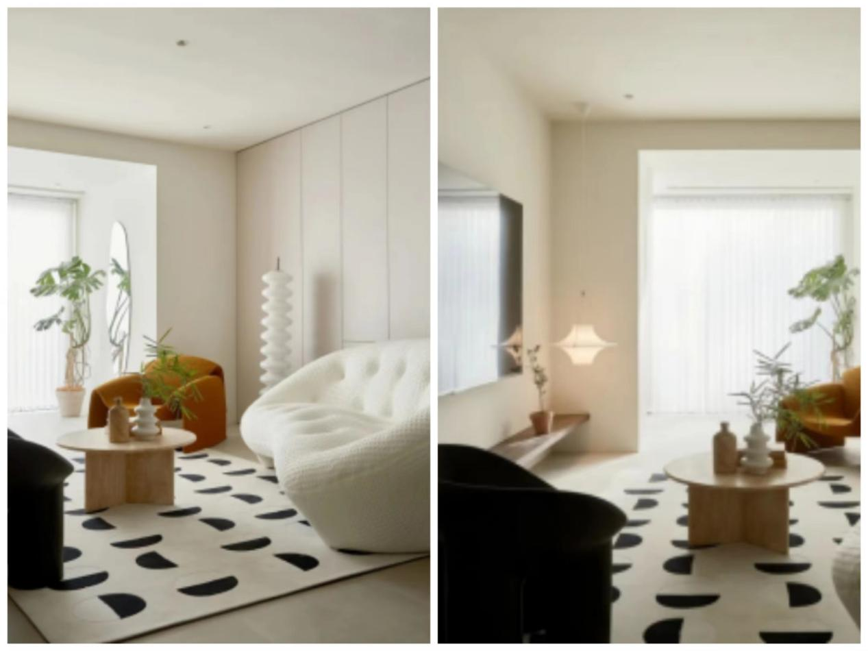 氛圍捕手丨前沿家私搭配時尚布設(shè)，渲染美女警察ins風(fēng)美宅