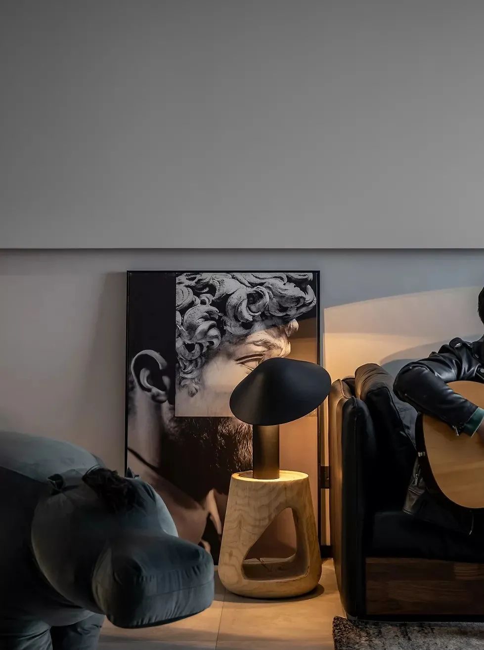 1人1貓隨心住，豐盈黑白簡約，潮酷boyの雅痞居