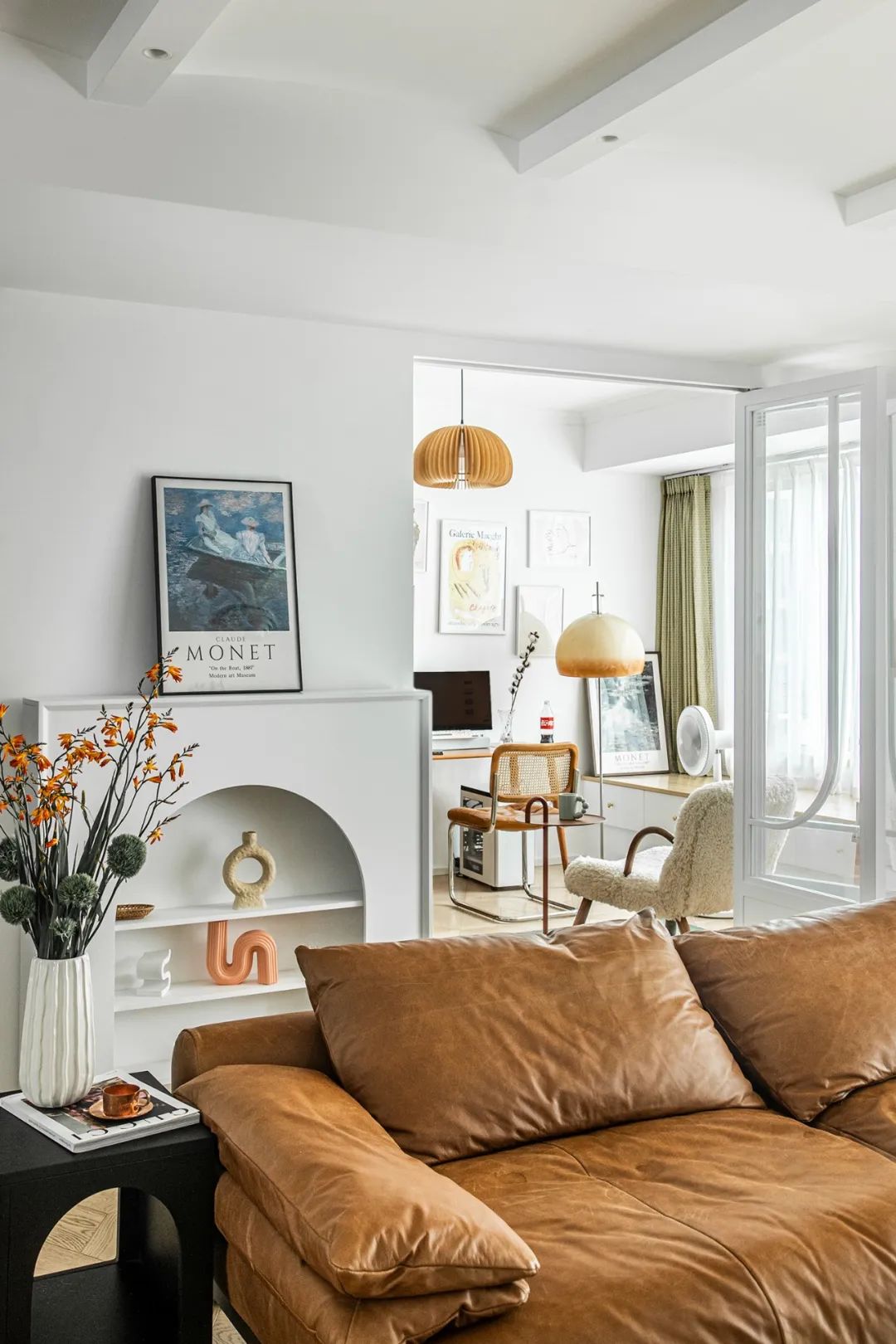 輕奢家具+古典線條+純白硬裝，微微法式很傾城～