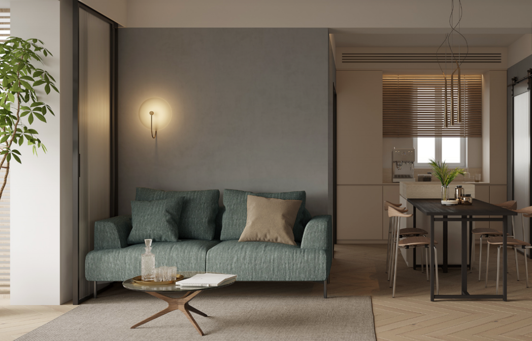 廚房沒采光、客廳面積小的滿分處理，輕松打造禪意小三室