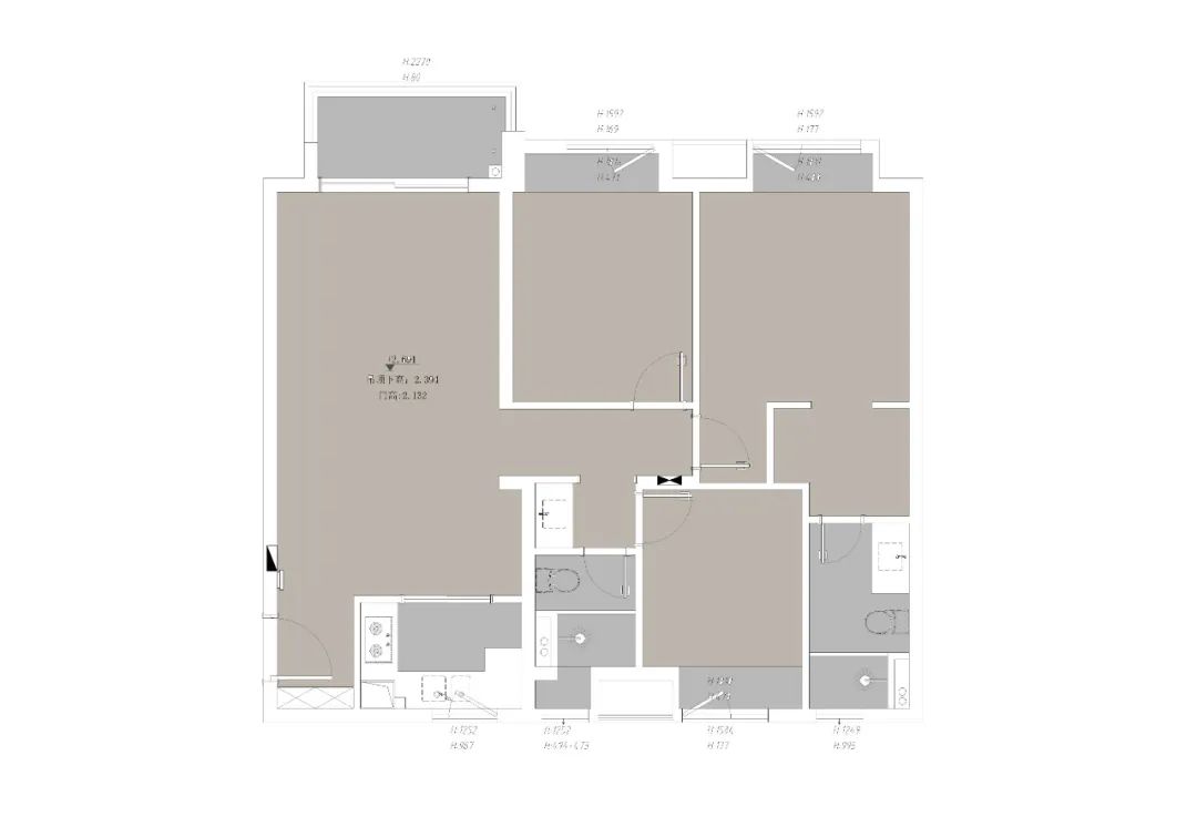 這套房子目前主要是我和老公兩個人住，三居對于未來的我們來說是剛需，希望舒適和簡約的同時不失溫馨與實用