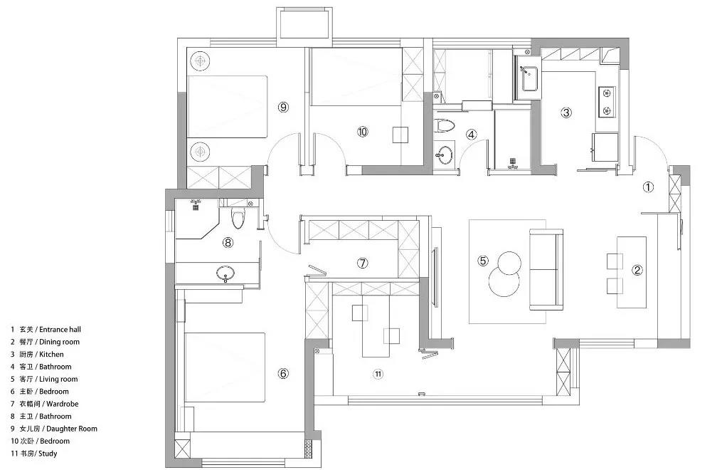 “佛系”夫妻巧裝128㎡小四房，總有一個理由愛上它～	