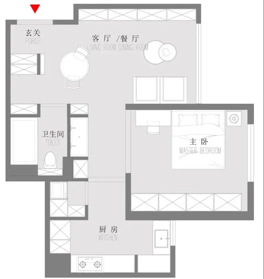 約朋友來喝下午茶，65㎡小戶型把時髦玩的溜溜的~ 