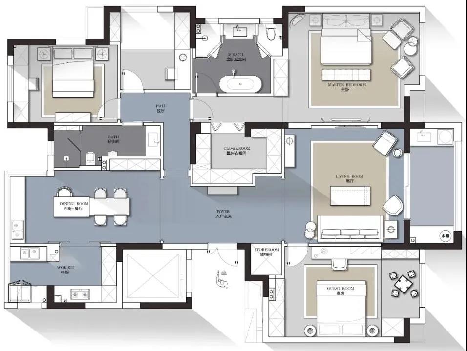 老氣精裝房變身「奢華大宅」，讓人羨慕的顏值天花板！