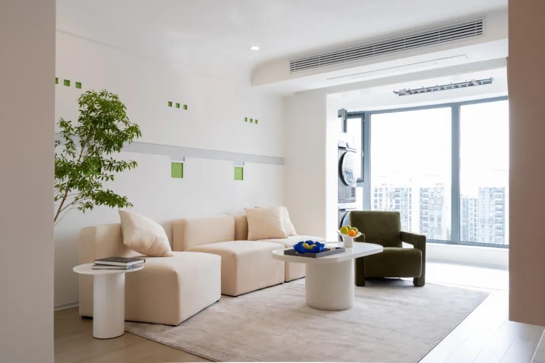 好設計丨昏暗的95㎡老房，竟改成「奶茶色」清新Home~