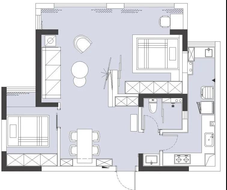 陽臺、主臥墻全拆？60㎡搖身一變大平層，看呆婆婆！	