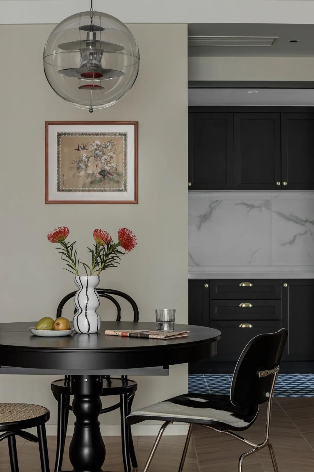 暖冬好宅丨75㎡復(fù)古小戶型卻坐擁「輕奢壁爐」我慕了~