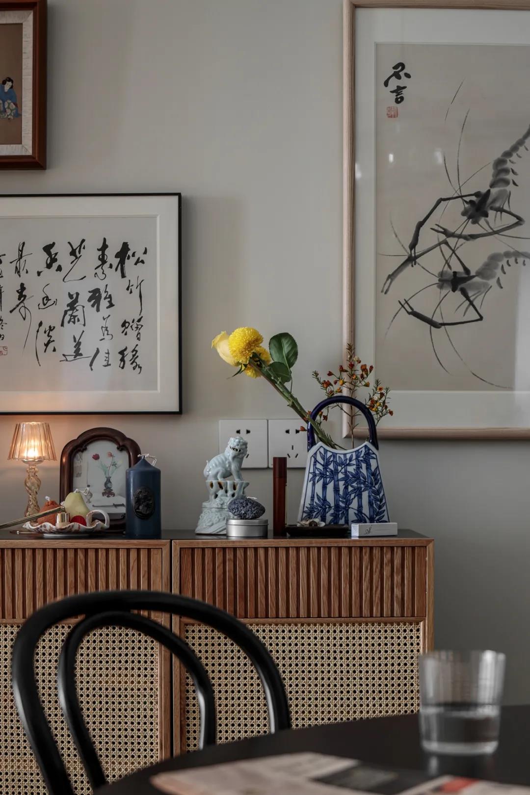 暖冬好宅丨75㎡復(fù)古小戶型卻坐擁「輕奢壁爐」我慕了~