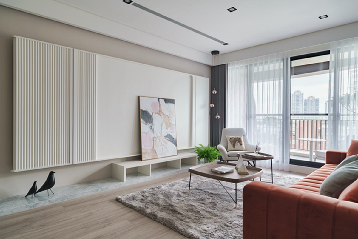 玻璃書房+豪華衣帽間，灑滿陽光的110㎡居家也像在度假