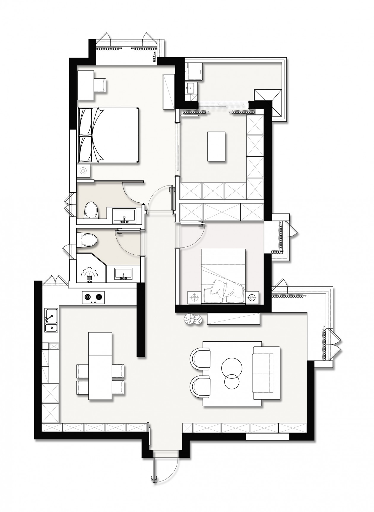 深圳115㎡高知女性的品質(zhì)獨(dú)居，收納多過(guò)五口之家！