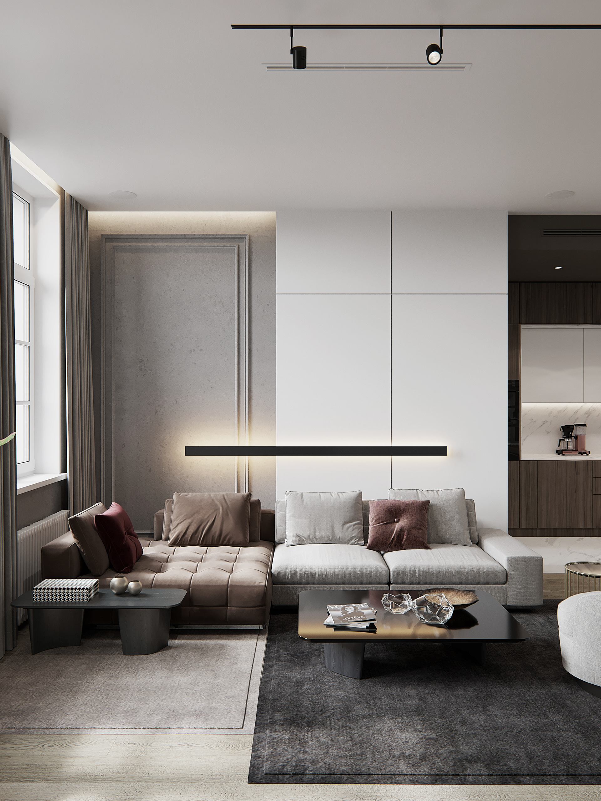 蘇州95㎡『摩登貴族宅』，坐擁藝術(shù)長廊+“展館餐廳”