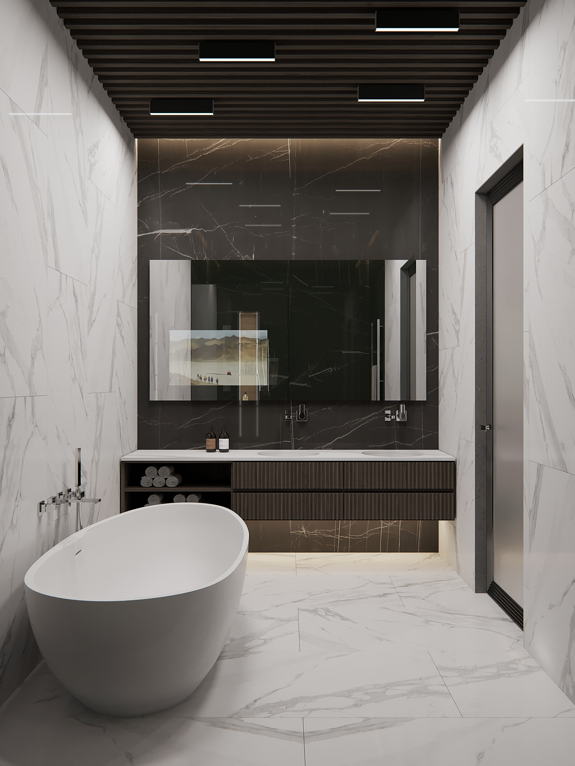 蘇州95㎡『摩登貴族宅』，坐擁藝術(shù)長廊+“展館餐廳”