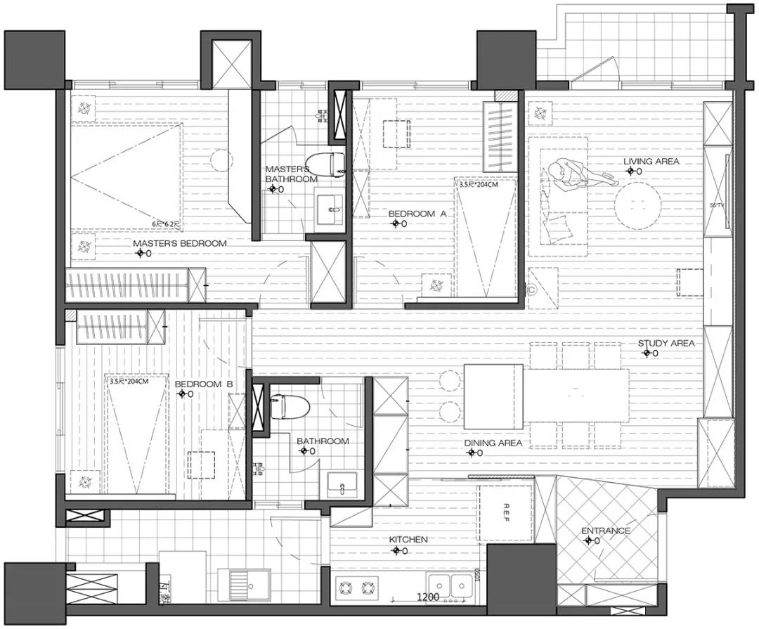 23萬巧裝120㎡學區房，發現它的每1㎡都用得太絕！