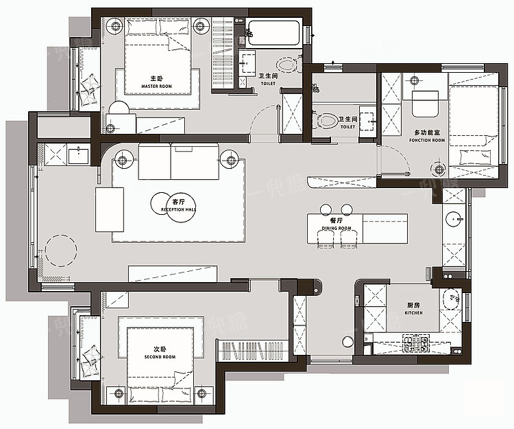 鄭州98㎡『奶油系』美宅，兩代人清爽安居無負(fù)擔(dān)！