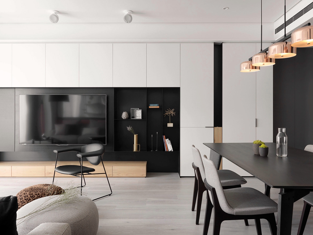 質(zhì)感爆棚！程序猿的123㎡，玻璃書房直接照搬！