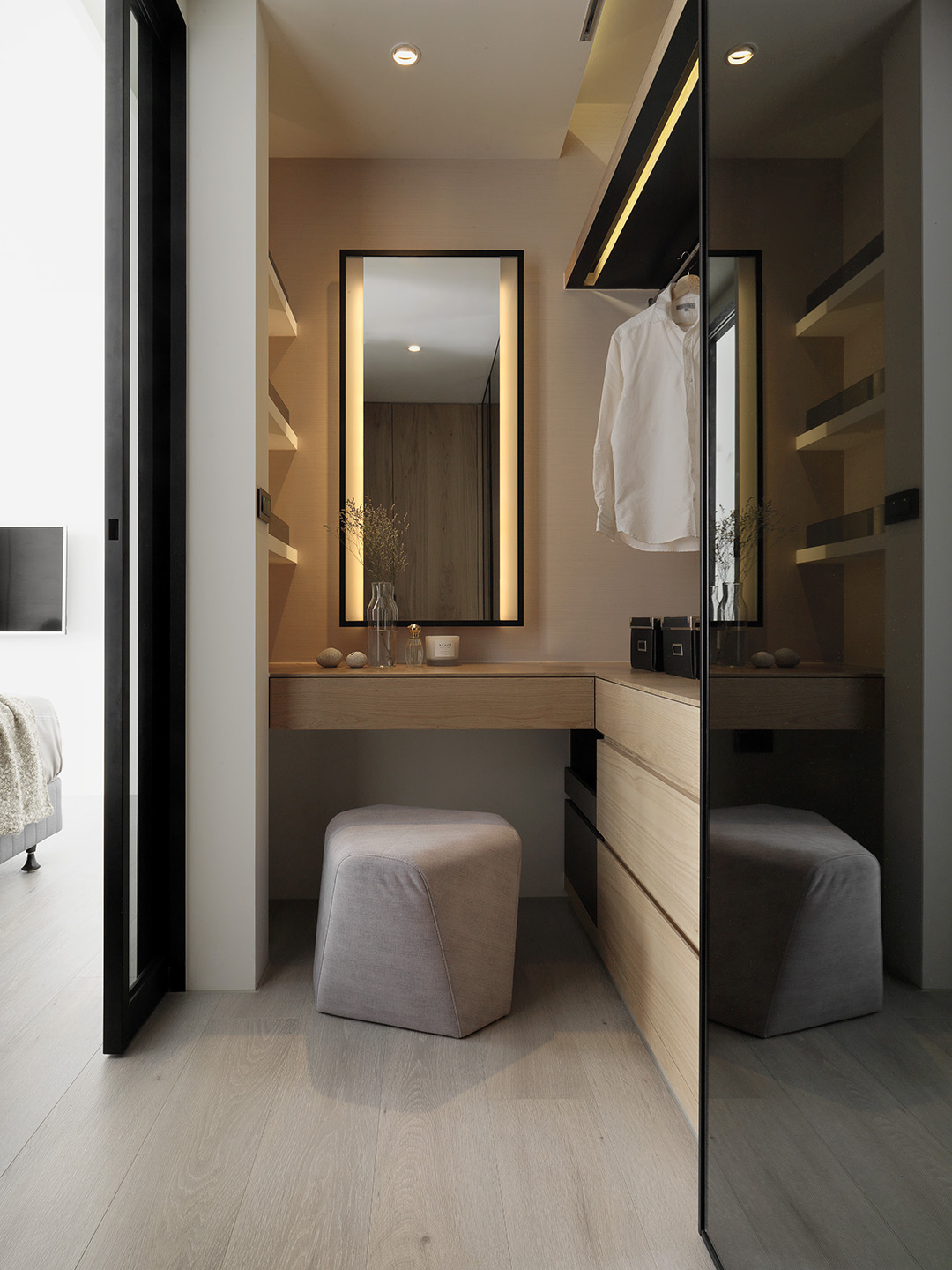 質(zhì)感爆棚！程序猿的123㎡，玻璃書房直接照搬！