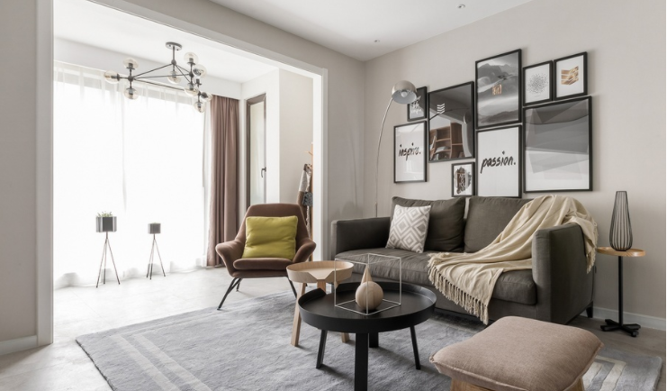 海歸夫妻98㎡精致宅，客廳變豪華影院，太爽了！