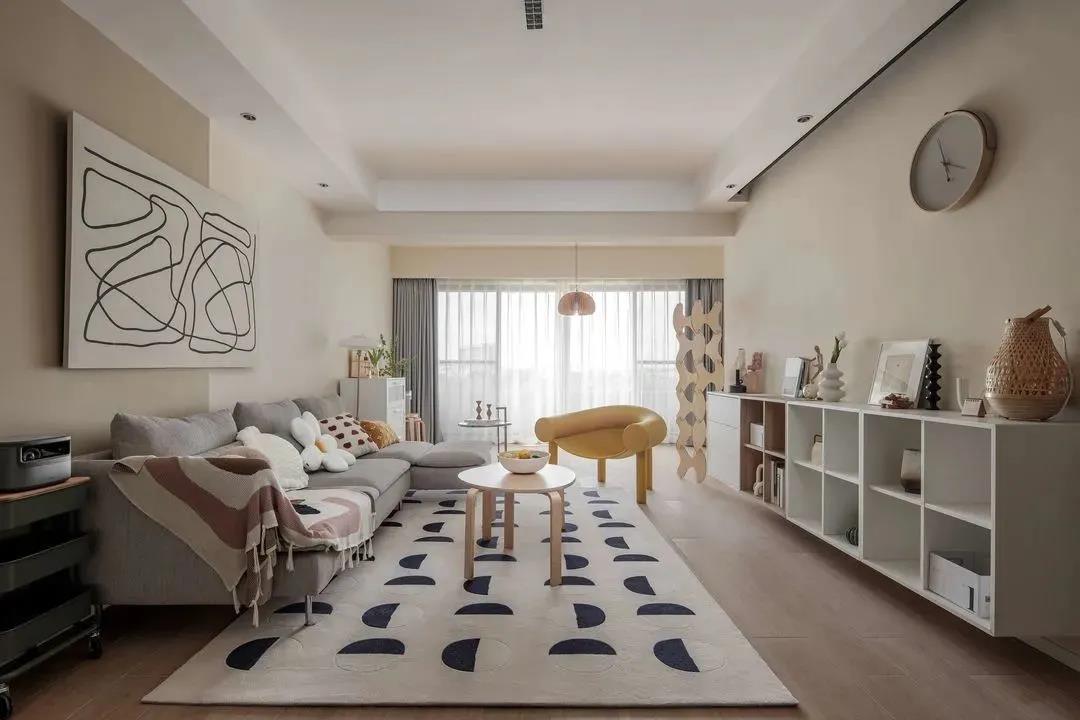 她家這套IKEA風120㎡，大橫廳變「親子互動區」