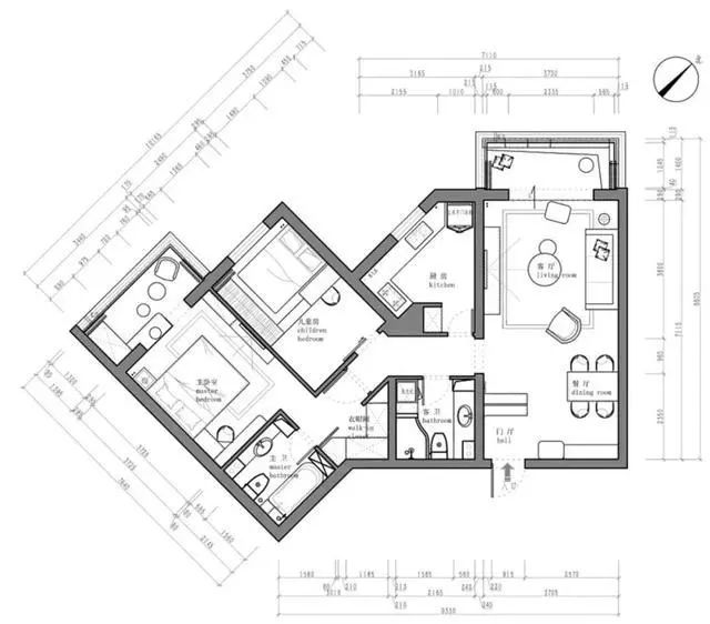 86㎡學區房奇葩戶型收納翻倍，這些改造堪稱完美
