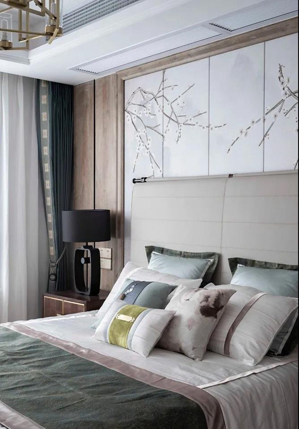 “國風(fēng)總裁”的新家，142㎡新中式三居做出獨立衣帽間，超有味