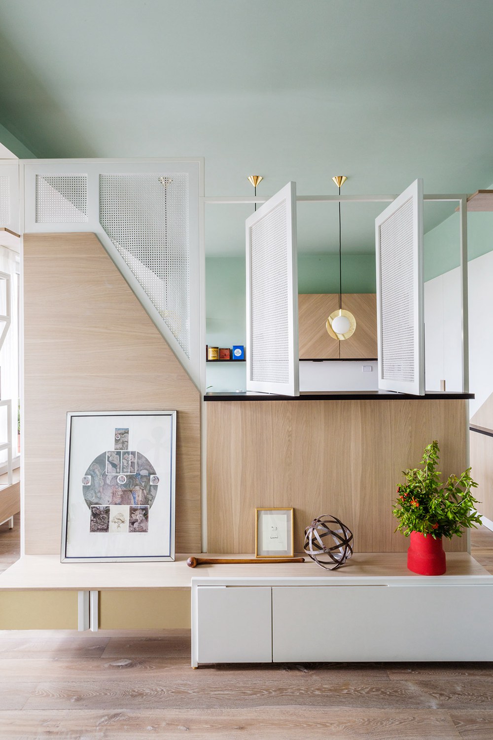 二孩家庭住得爽，客廳軟隔斷一廳變兩廳，108㎡擴容標桿！