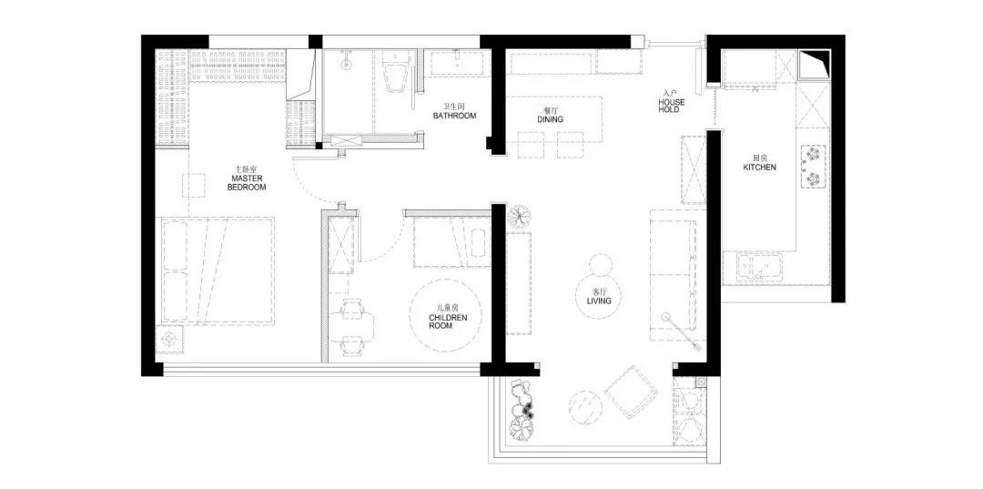 廣州94㎡，主臥向兒童房“借”5㎡，完工多個衣帽間！