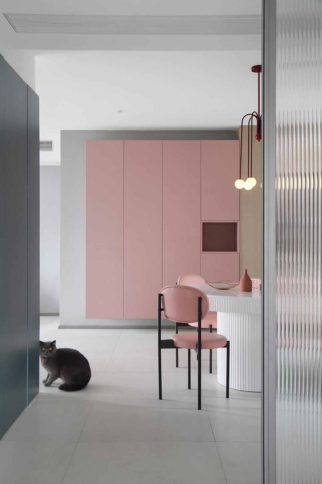 廊坊105㎡北歐陽光宅，高級灰+莫蘭迪色，光影與質感交融