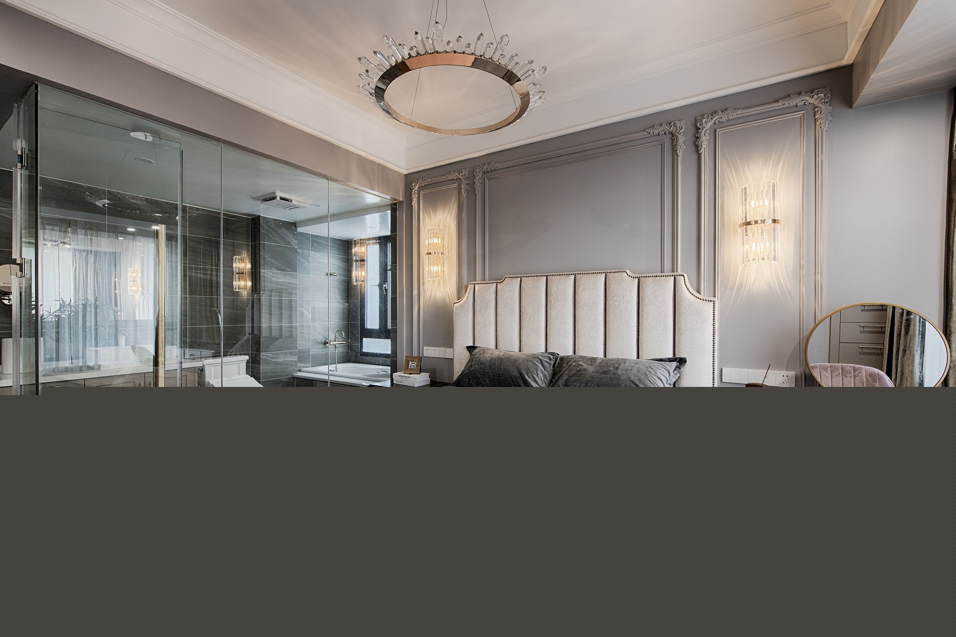 127m2美式豪宅，皮質與藝術品的交響曲