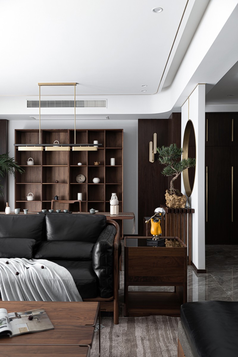 誰說中式古板？這個150㎡新中式，進門就被玄關吸引了！