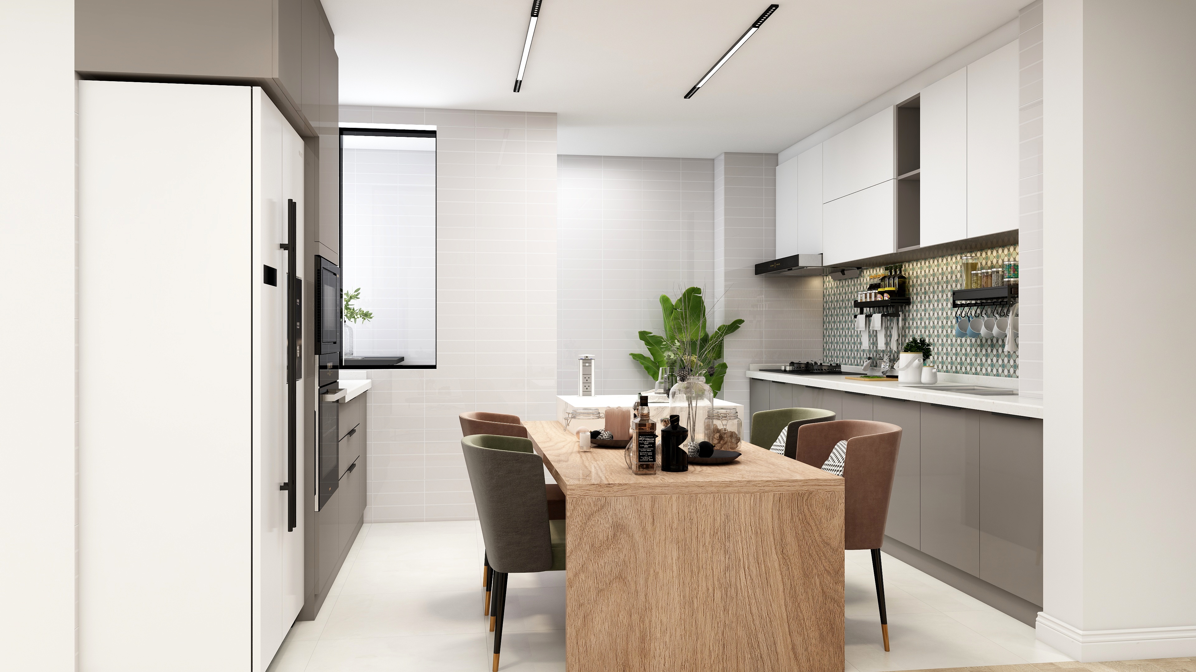 地中海風(fēng)情陽光吧臺，還有全屋滿墻柜，她家真能“裝”