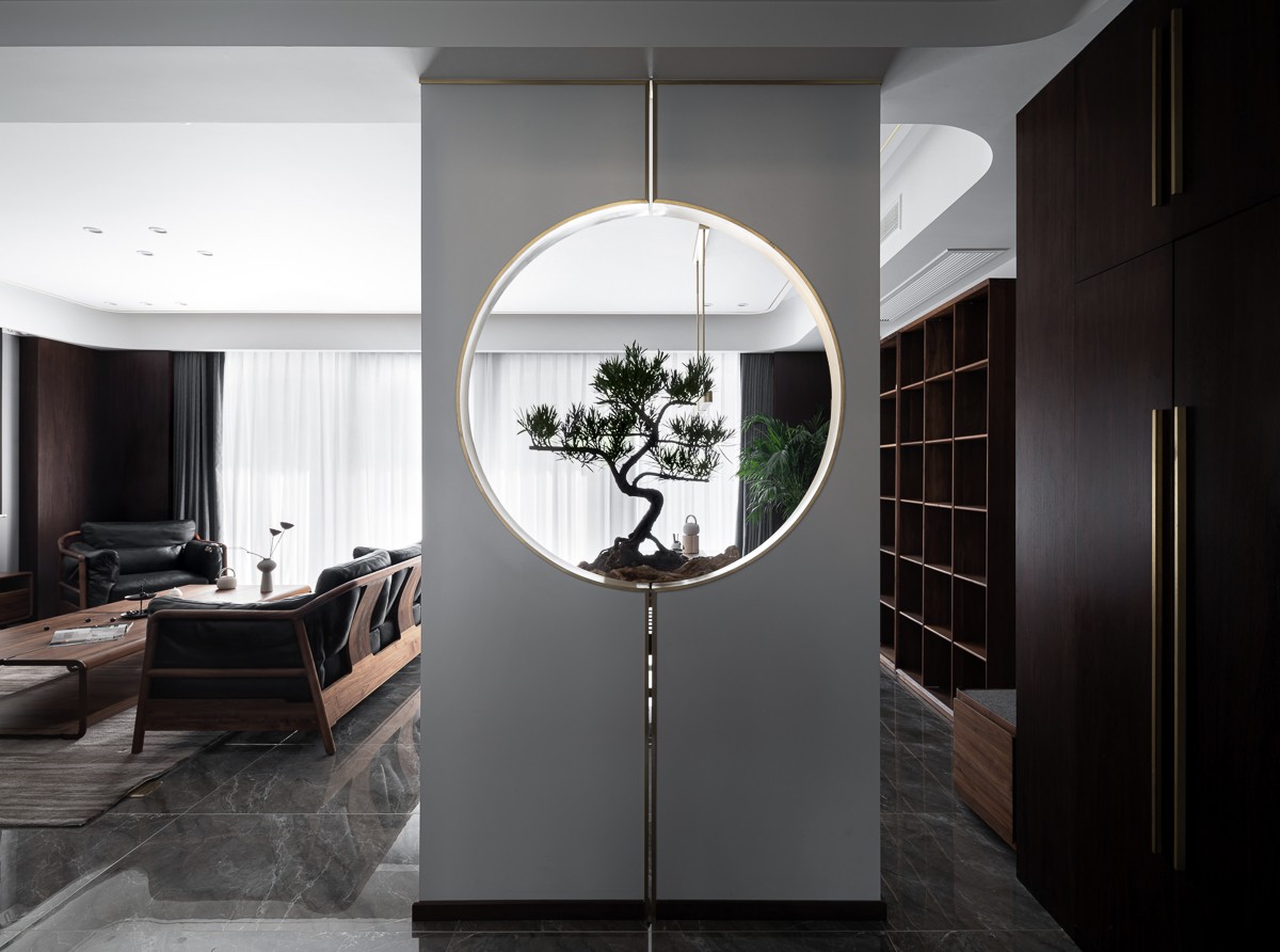 誰說中式古板？這個150㎡新中式，進門就被玄關吸引了！