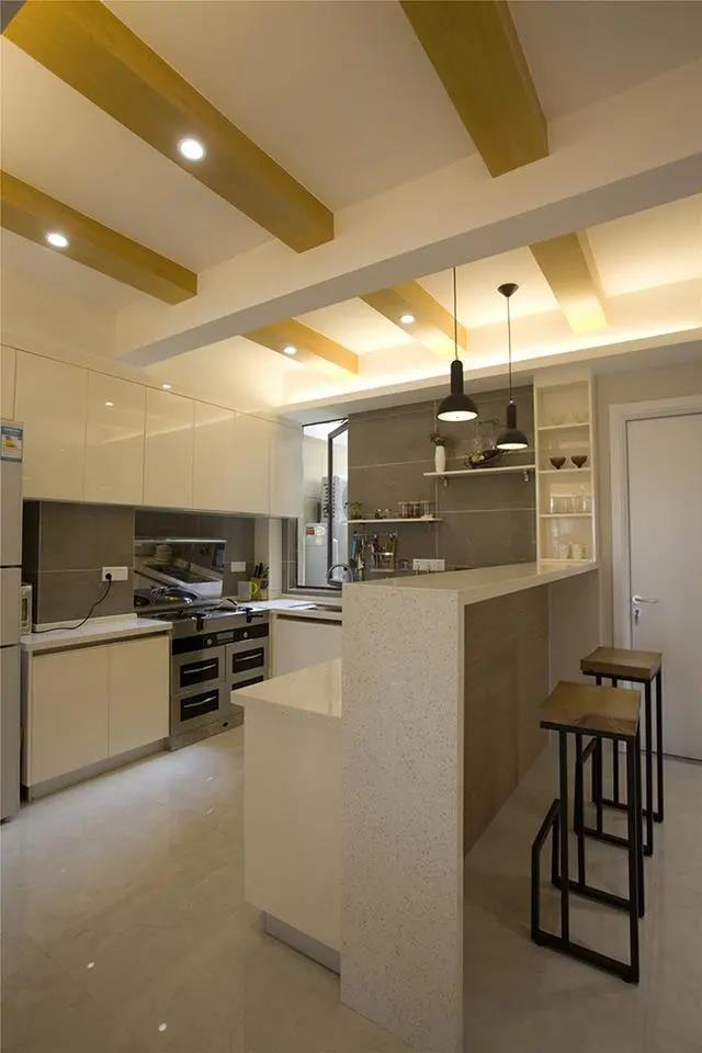 南昌夫妻極簡主義，90㎡北歐風兩居，特制吧臺太有品位了！