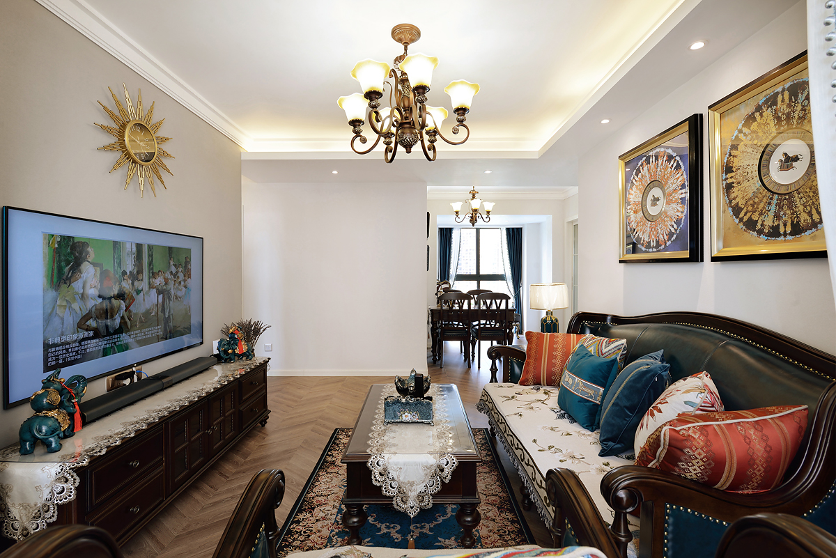 80㎡美式復古兩居，古典精致帶你回到淘金時代