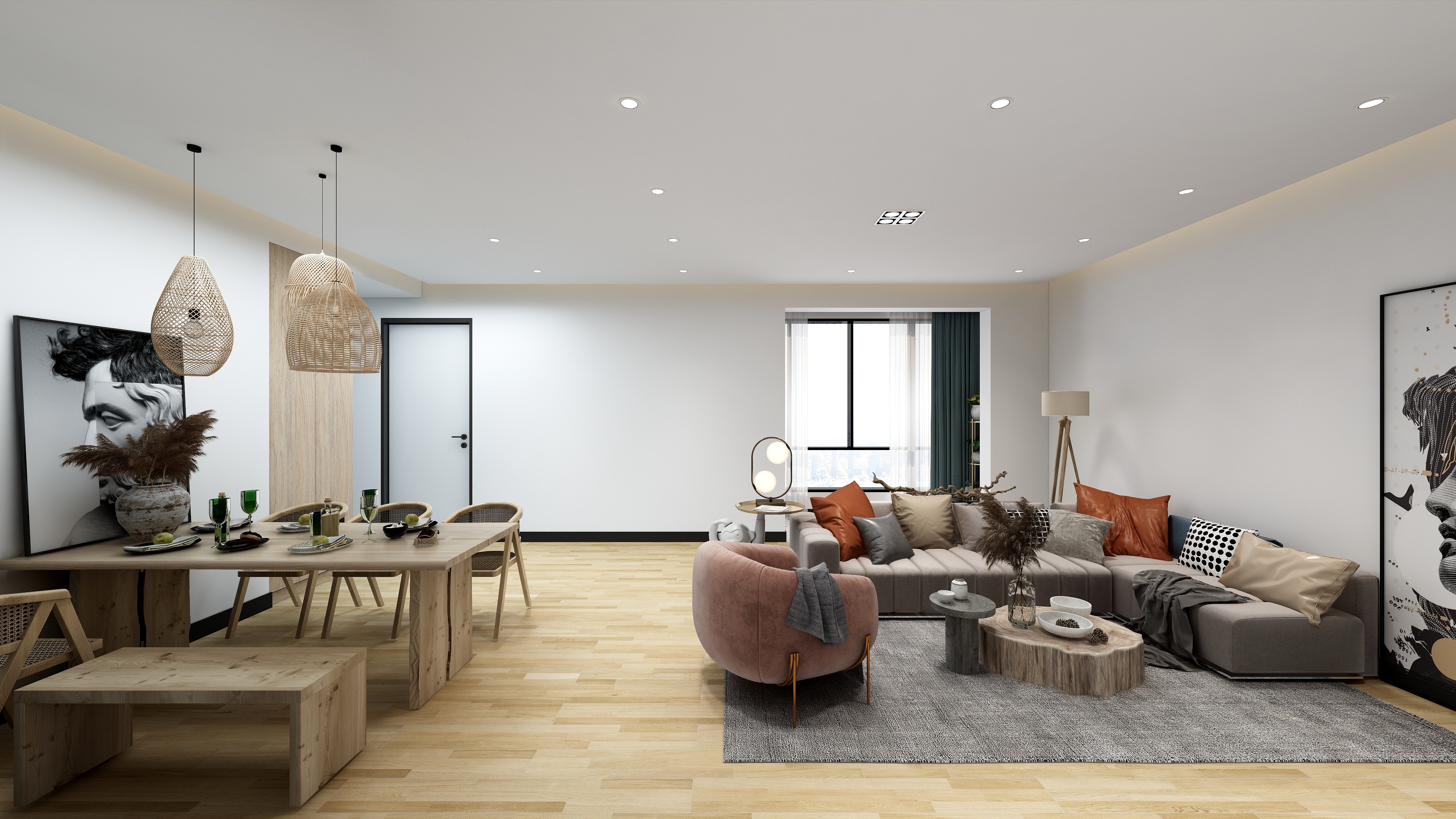 142㎡MUJI風(fēng)三口之家，舍隱見續(xù)的簡約美學(xué)