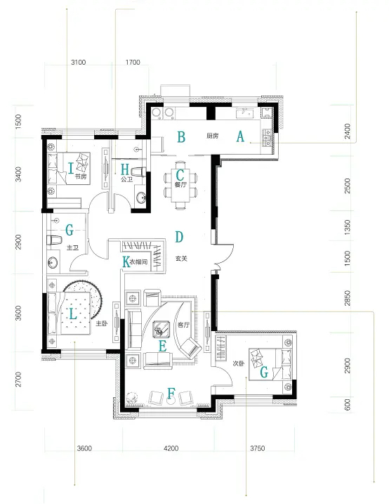 142㎡MUJI風(fēng)三口之家，舍隱見續(xù)的簡約美學(xué)