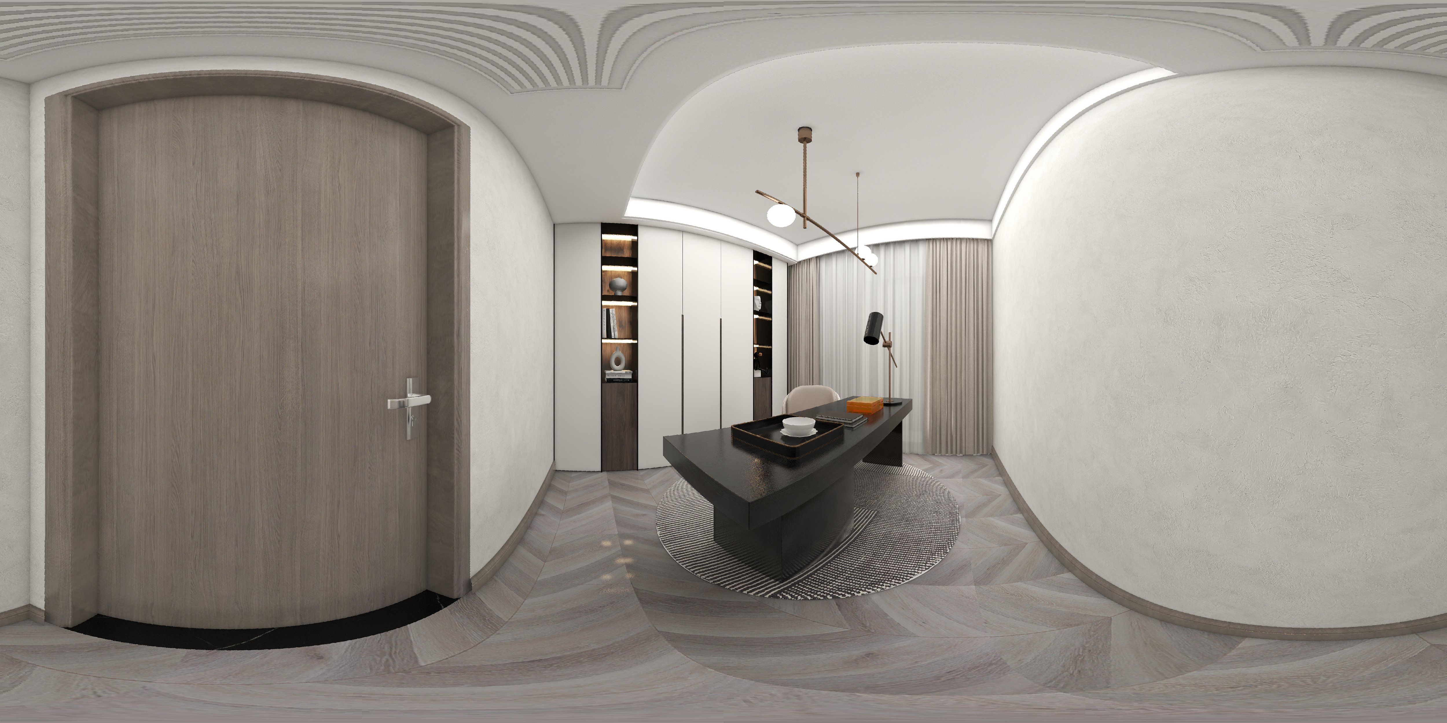 高級(jí)大理石紋理，勾勒黑白灰大宅風(fēng)范