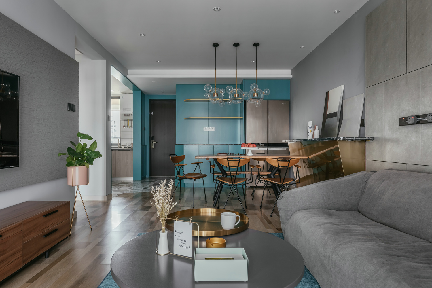 解鎖告白新姿勢(shì)！深圳夫妻107㎡唯美婚房，從客廳美到臥室