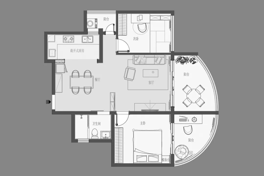 廣州97㎡老房逆襲記|書房搬進臥室，每1㎡都不浪費