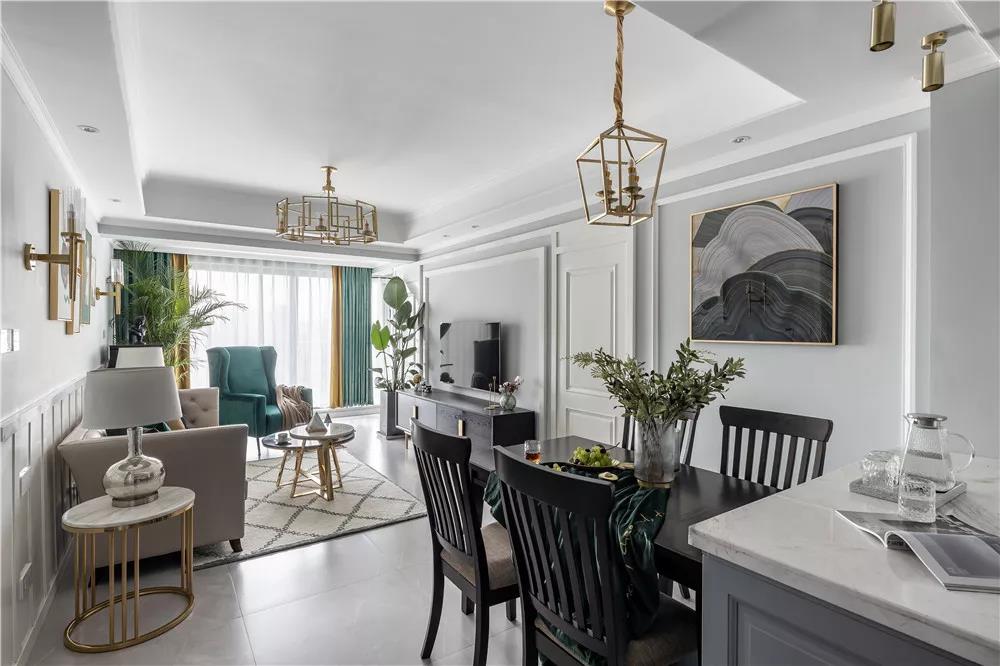 廣州120㎡三代同堂溫馨棲居，美式風(fēng)格這樣裝，沒人敢說丑！