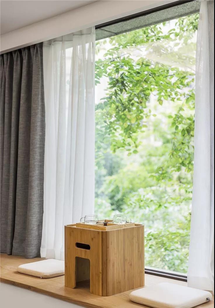 成都105㎡原木二人居|家庭影院、客廳飄窗、獨立茶室，清新又精致！