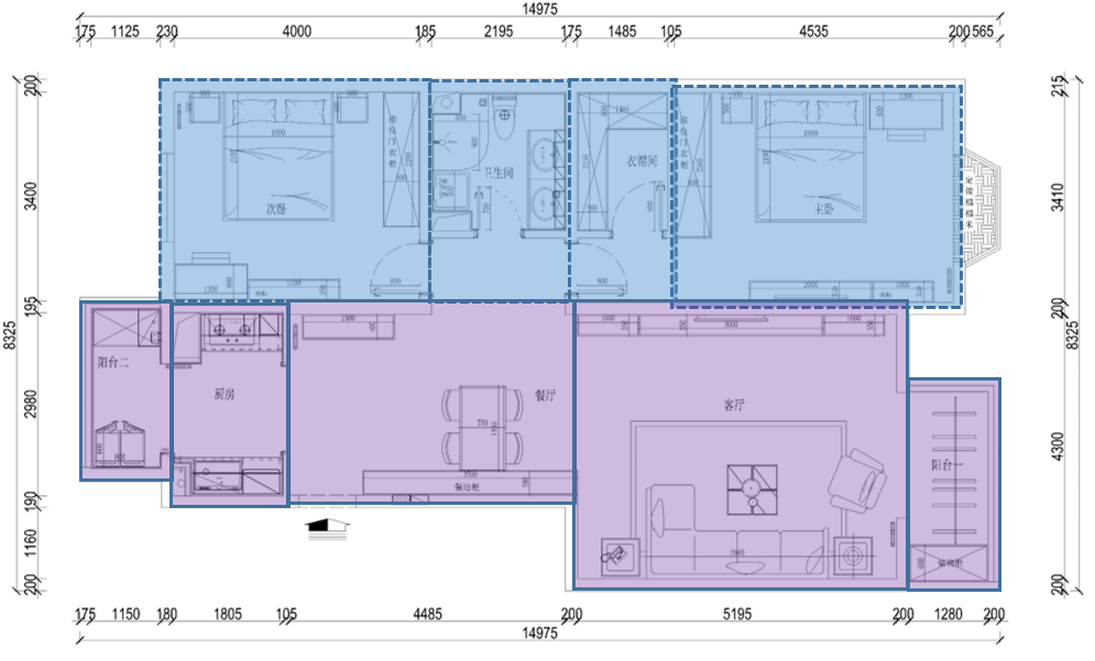 戶型優化丨這套120㎡新中式家，把每個房間功能發揮到極致