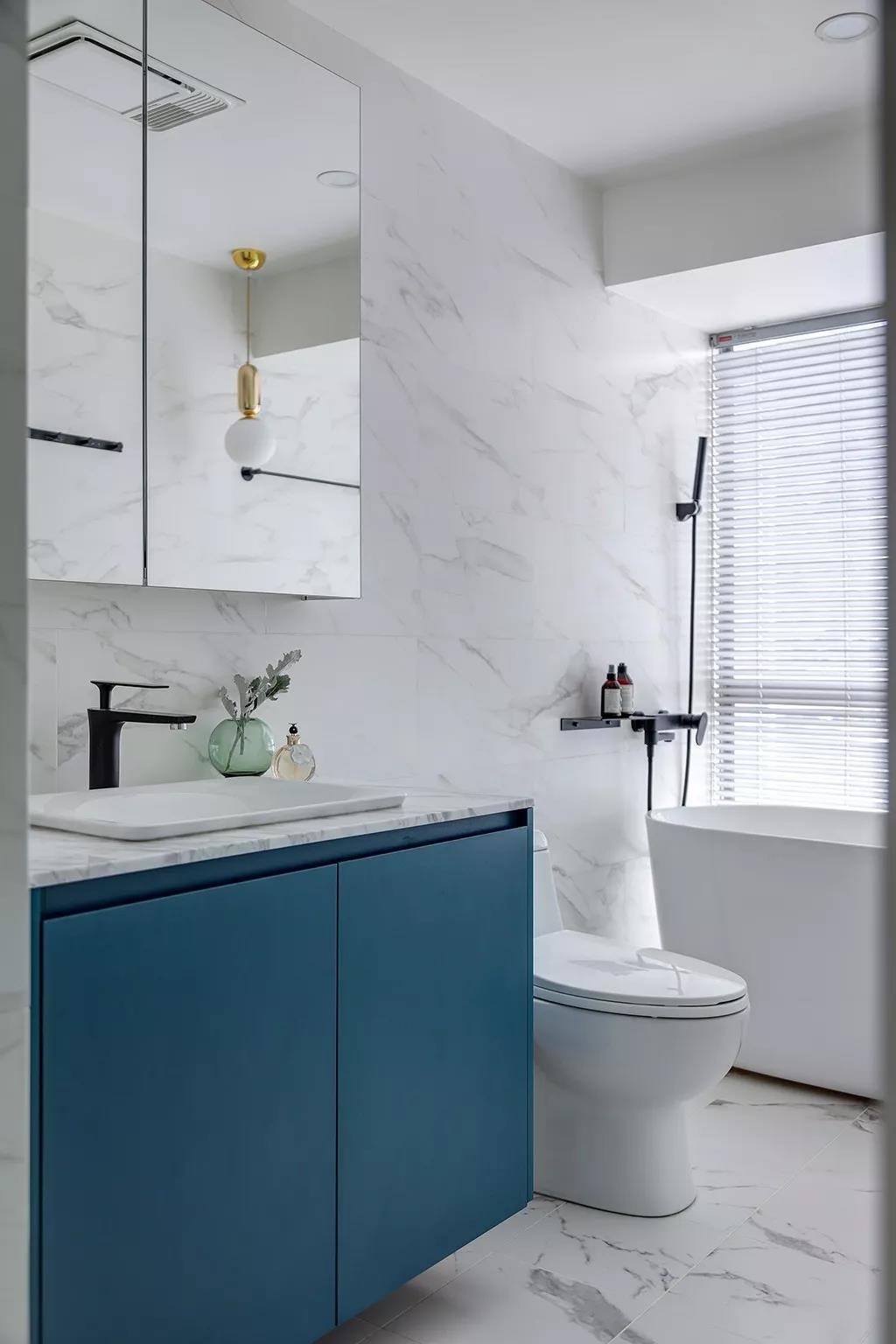 她家的140㎡輕法式復(fù)古宅，藍粉撞色簡直太好看！