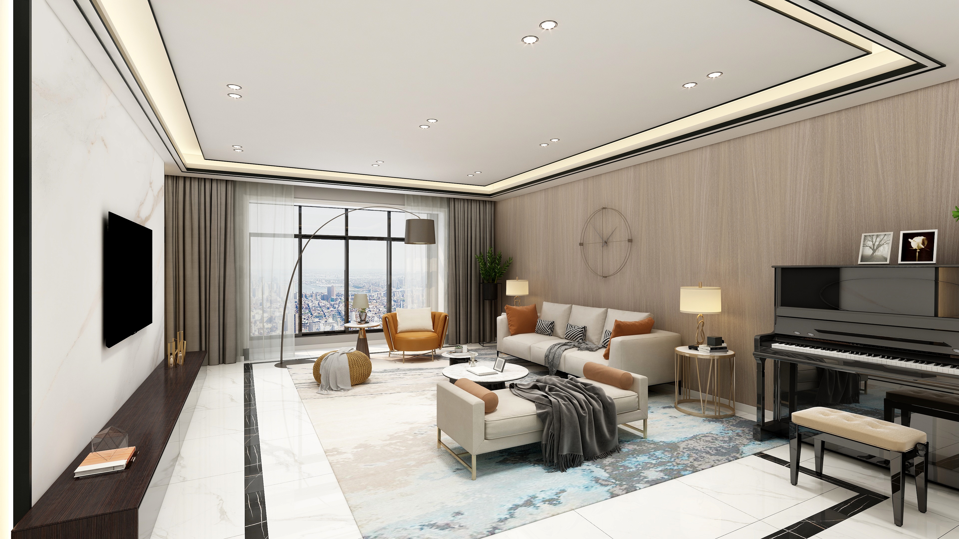 「翻新改造」實(shí)景案例|275㎡超大戶型輕奢風(fēng)，舒適耐用且高效的生活空間！