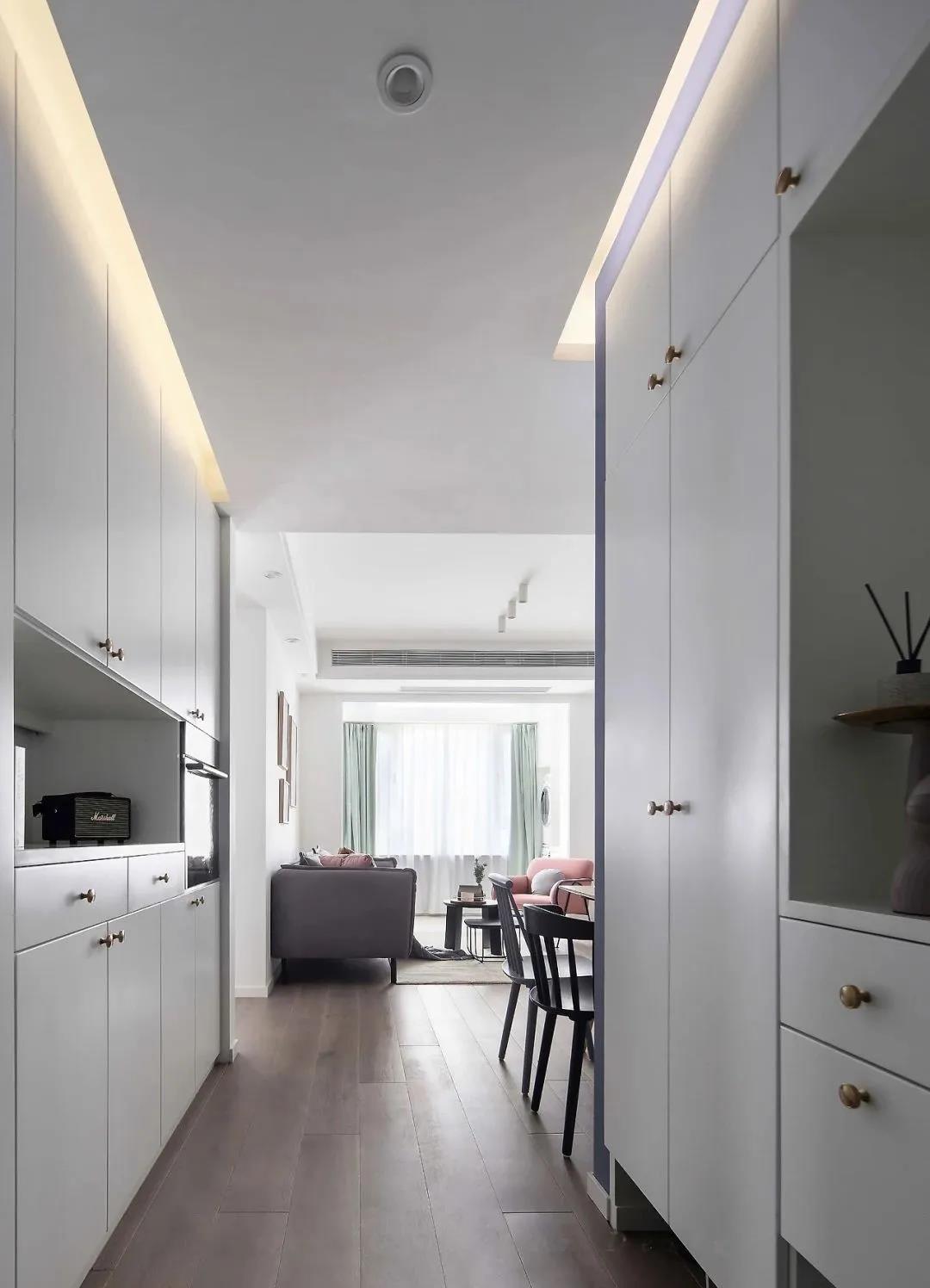 93㎡北歐婚房玄關(guān)巧收納，次臥改書房榻榻米，超實(shí)用！