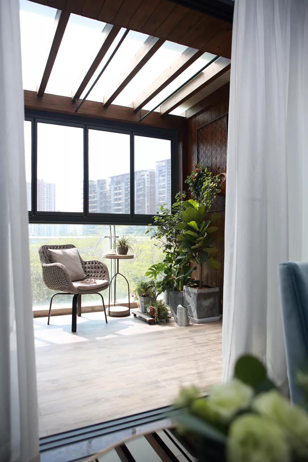 宅家攻略丨90后夫妻豪裝160㎡美式陽光房，超大陽臺羨慕哭了！