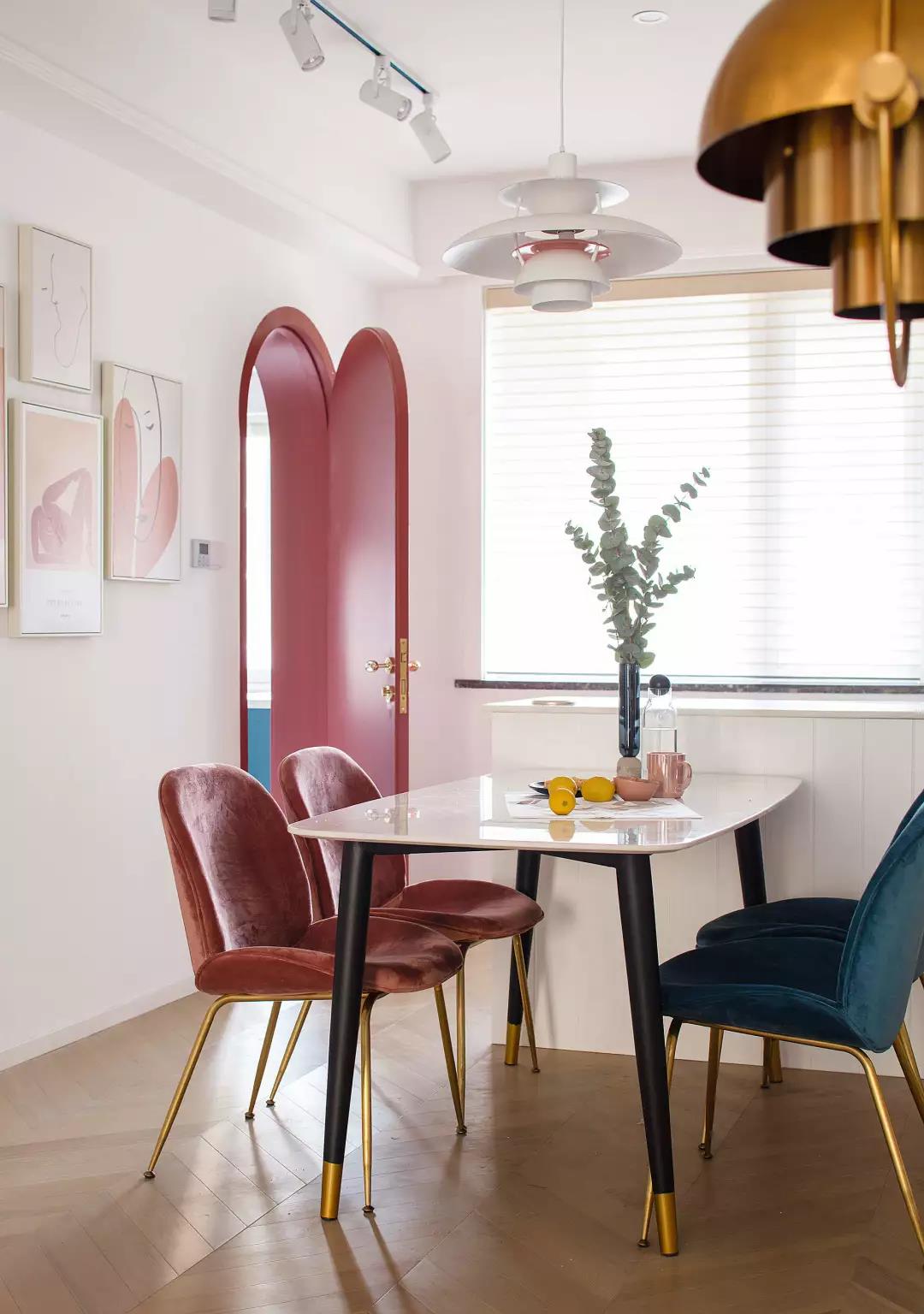 故宮紅+ins元素豪裝125㎡毛坯房，鄰居羨慕哭！