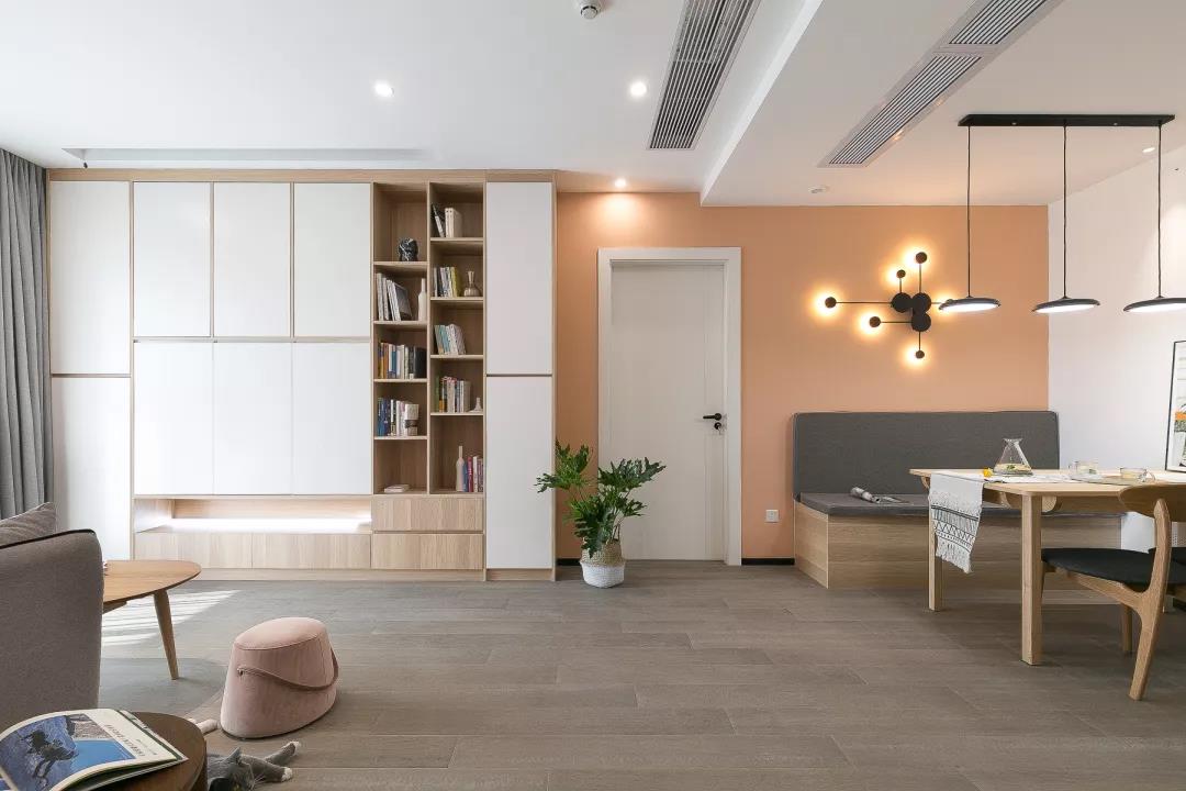 全屋收納+卡座+吧臺，我家72㎡小兩居又美又颯